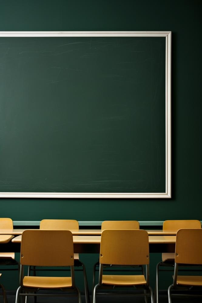 桌椅黑板学生教师简约背景