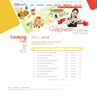 韩式网页设计PSD源文件素材清新淡雅风橙色