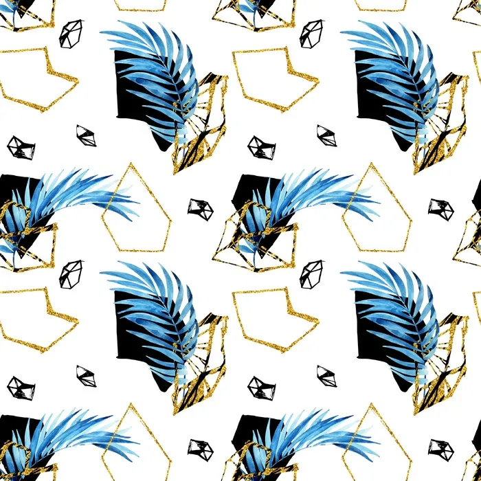 时尚创意夏季热带雨林叶子