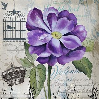 欧式花朵装饰画