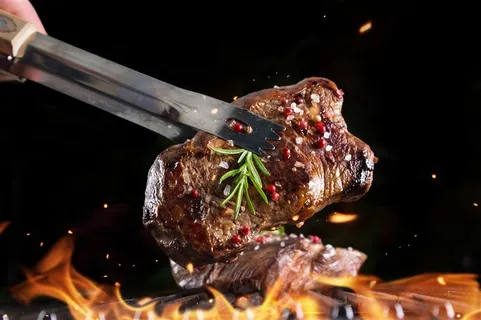 美味的烧烤牛排美食图 美味的烧烤牛排美食图