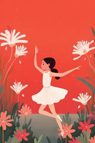 粉色跳舞舞者背景