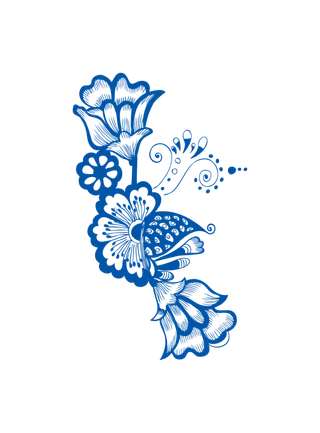 中国风古典传统青花瓷器免扣 