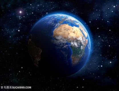 远景全景地球图片