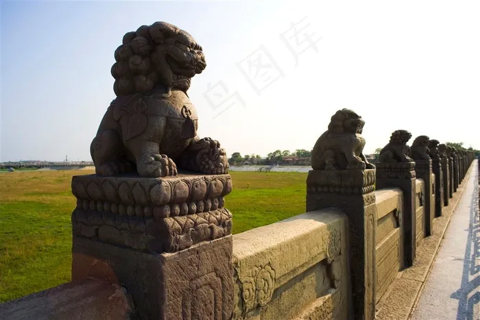 石狮铜狮造型北京印象图片素材