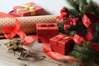 精美圣诞节礼物礼盒大图
