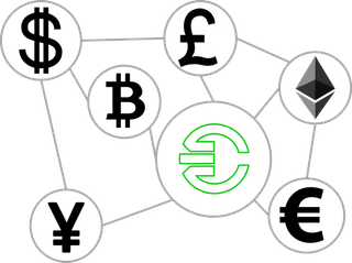 货币兑换线条图