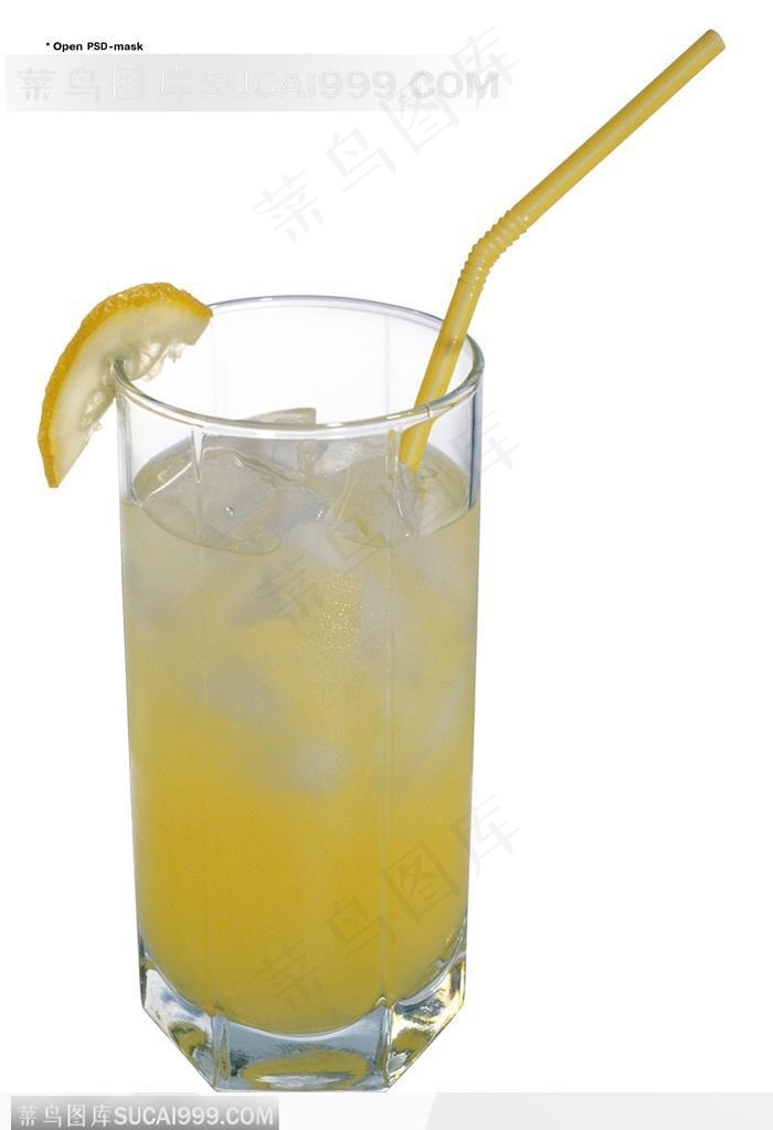 饮料特写-冰镇的柠檬水