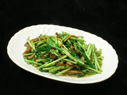 家常菜|美食|菜谱|菜单|0272蓠蒿炒腊肉 家常菜|美食|菜谱|菜单|0272蓠蒿炒腊肉