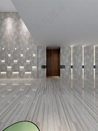 现代风格满天繁星大堂效果图