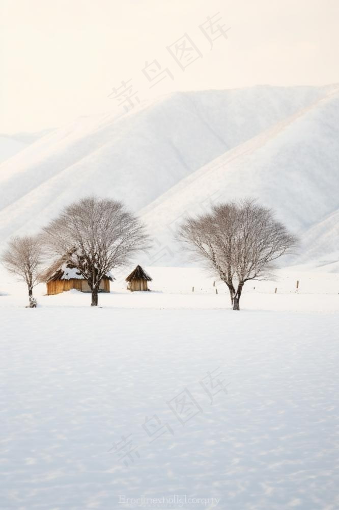 白色简约大雪背景(896x1344)