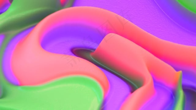 岩浆, 丰富多彩的, 海浪, 颜色, 质地, 图案, 水彩