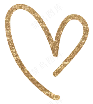 闪闪发光的心形徽章