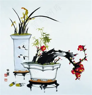 国画吉祥鸟绘画素材