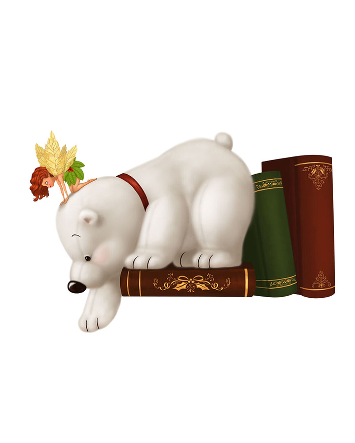 免抠卡通北极熊psd素材