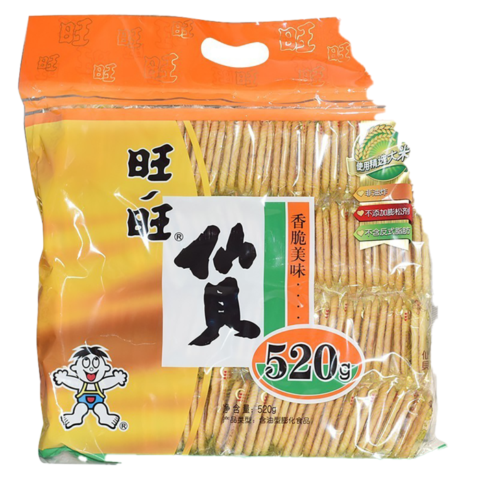 旺旺仙贝小吃超市商品白底图免抠实物摄影png格式图片透明底