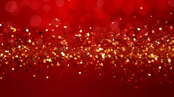 红色金色闪片年会新年大气背景