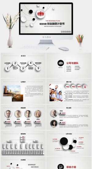 融资路演PPT预览图