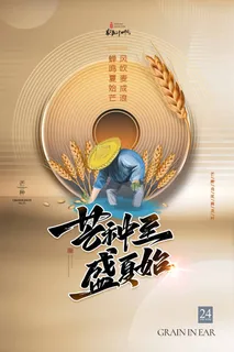 芒种 芒种营销海报