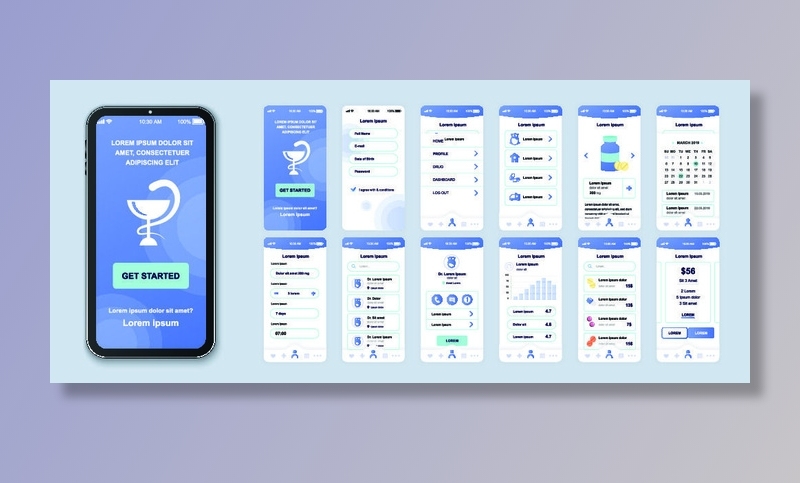 手机移动端整套APP交互UI界面套图作品集EPS矢量图设计素材eps,ai矢量模版下载