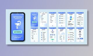 手机移动端整套APP交互UI界面套图作品集EPS矢量图设计素材