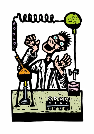 科学家做实验 酒精灯