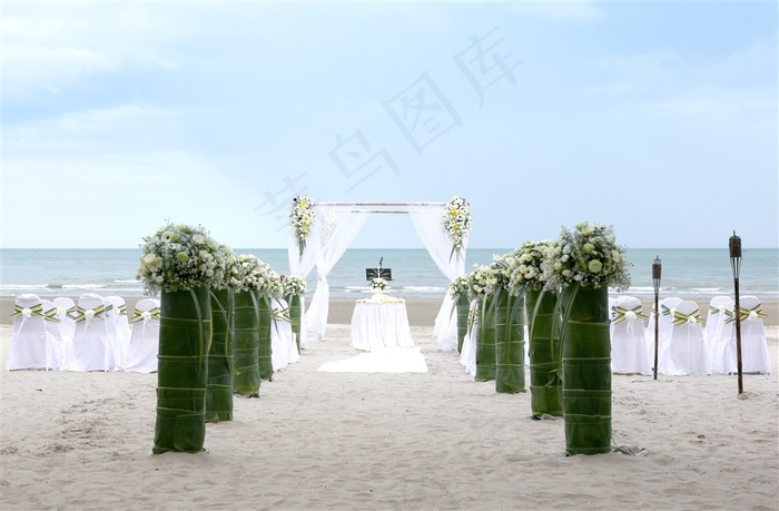 海边的婚礼现场