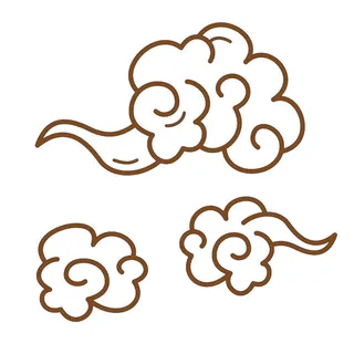 中国风古典式线条祥云纹底纹图案纹理装饰背景素材AI素材