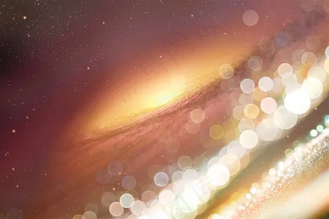 彩色渐变星空粒子光斑光效高清图片