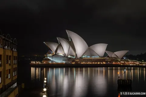 悉尼歌剧院夜晚夜景图片 悉尼歌剧院夜晚夜景图片