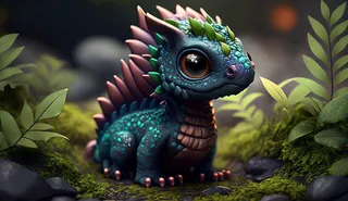 可爱小龙，大眼睛，梦幻，综合使用