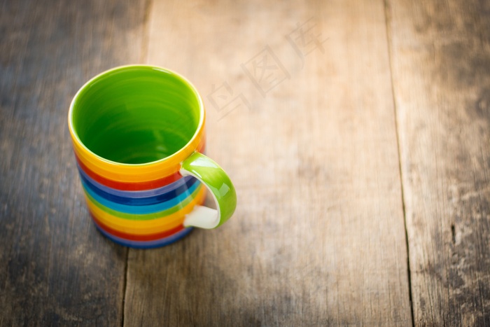 彩虹陶瓷杯图片