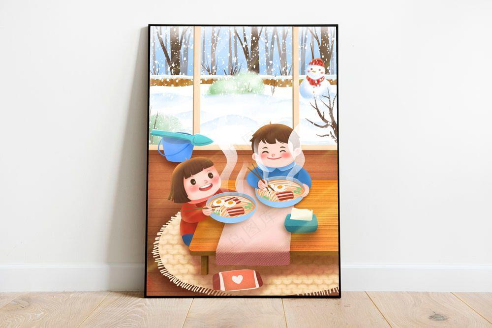 冬至插画 冬至海报图片