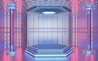 C4D电商场景模型渲染背景