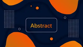 蓝橙曲线背景 海报背景(4)