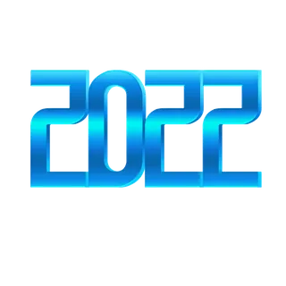 2022新年艺术创意字体虎年3D立体标题数字文字png免抠字素材