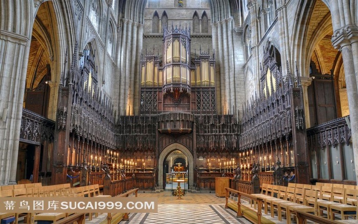 教堂室内风景图片