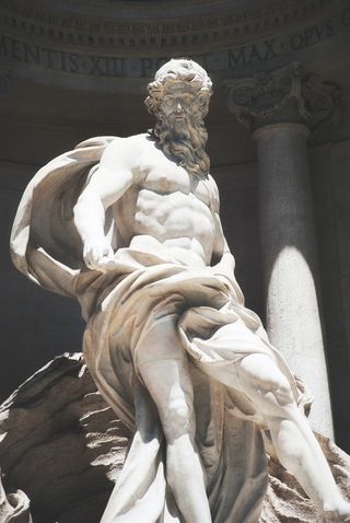 摄影户外雕塑石像人物