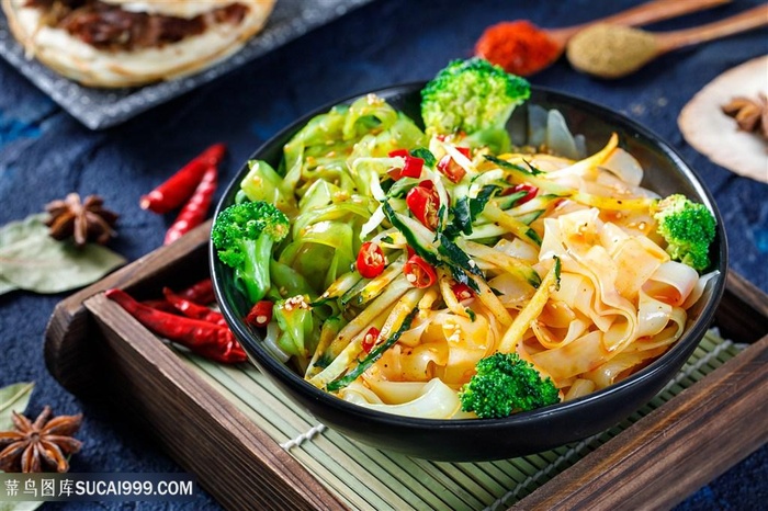 凉皮陕小二米皮面皮陕西凉皮摄影餐饮美食