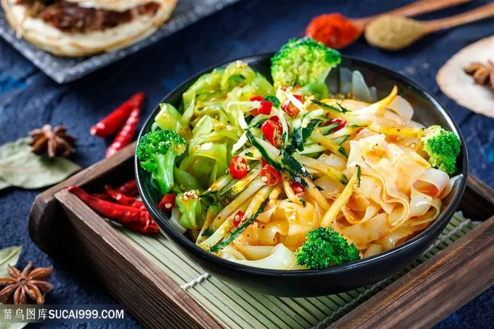 凉皮陕小二米皮面皮陕西凉皮摄影餐饮美食