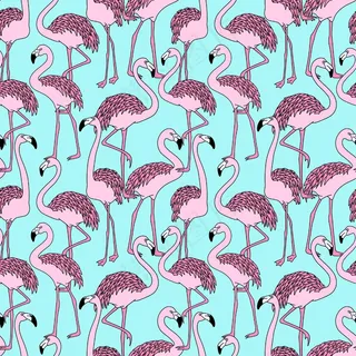火烈鸟图案背景图片