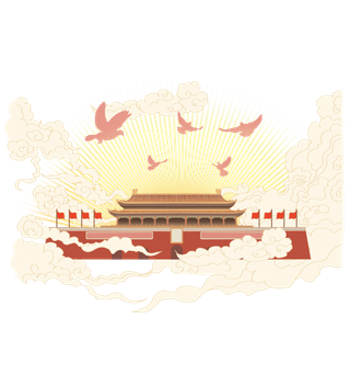 *建军节建党国庆节党建元素图片 卡通手绘PNG透明免扣PS素材