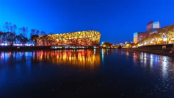 北京鸟巢美丽夜景摄影 北京鸟巢美丽夜景摄影