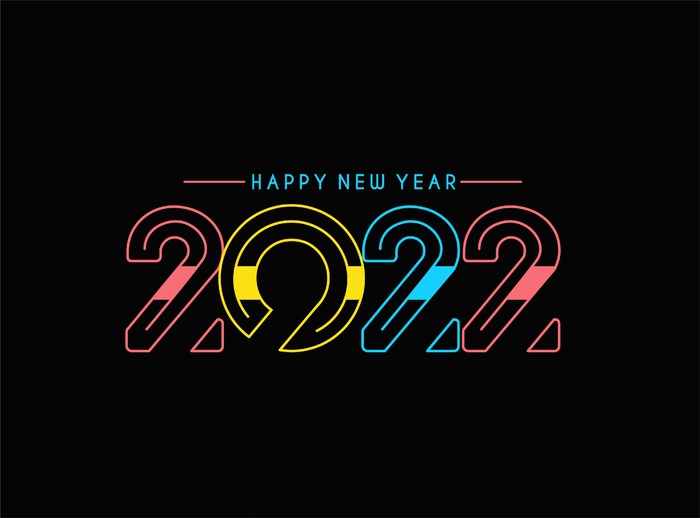 2022新年艺术字eps,ai矢量模版下载