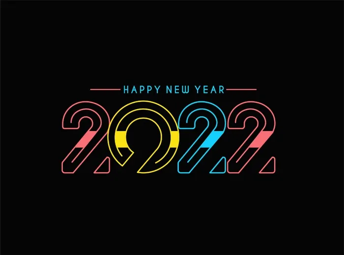 2022新年艺术字eps,ai矢量模版下载