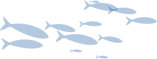 卡通海豚剪影
