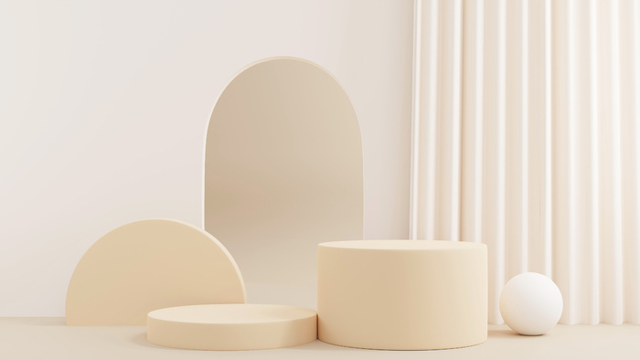 电商产品3D立体背景图主图场景 