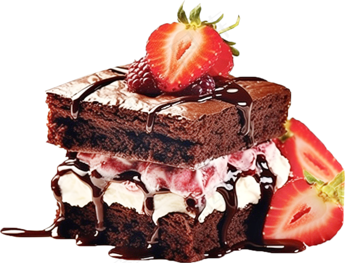 共享合成写实AI生成草莓巧克力蛋糕甜品PNG