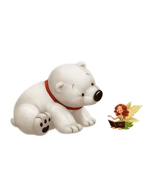 免抠卡通北极熊psd素材