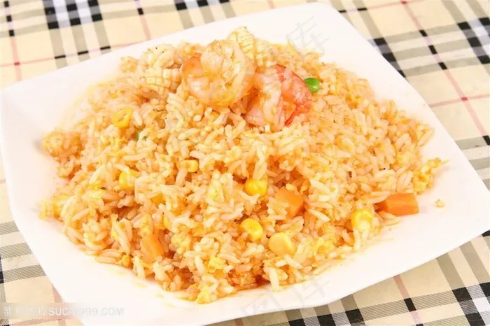 中华美食酱炒饭实拍摄影图中华美食